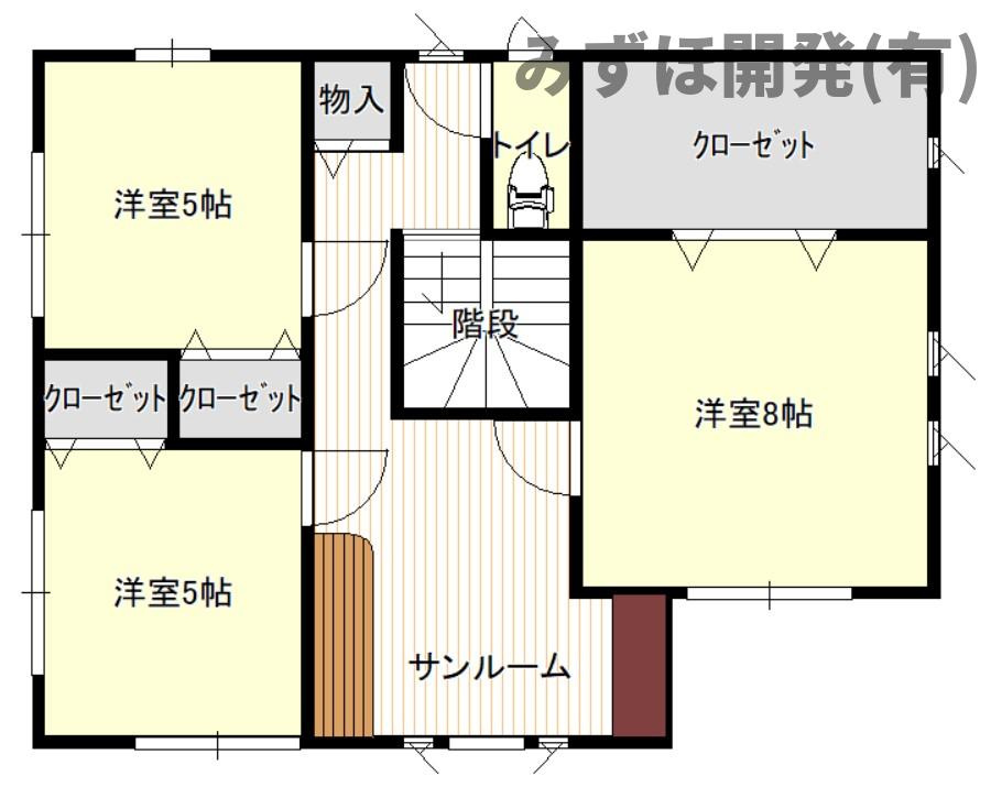 山形市飯田4丁目の間取り|2F間取り