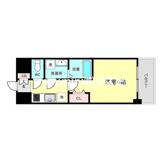ワールドアイ難波City Gateの間取り