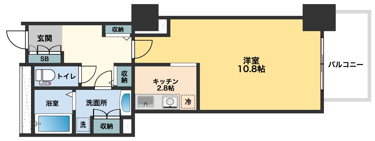 OC物件 代官山アドレス の間取り