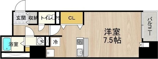 CITY SPIRE堺筋本町　BRAVI不動産の間取り|【リトルリバー本町橋】間取り