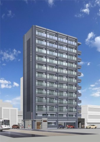 熊本市中央区練兵町の賃貸マンションの外観パース