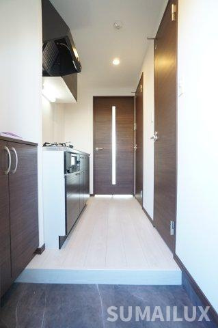 熊本市中央区練兵町の賃貸マンションの玄関