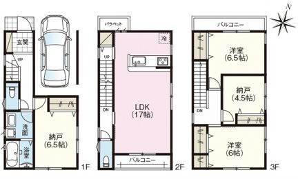 佐伯区藤垂園　№35145の間取り|2ＬＤＫ＋2Ｓ（納戸）