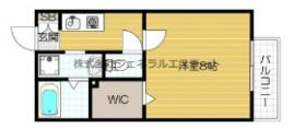 枚方市伊加賀南町のハイツの間取り