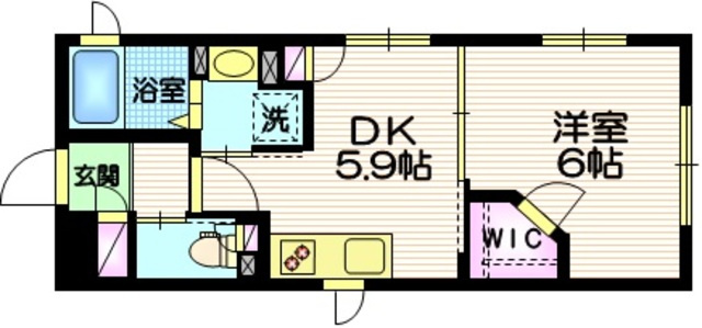 朝日リーゼの間取り