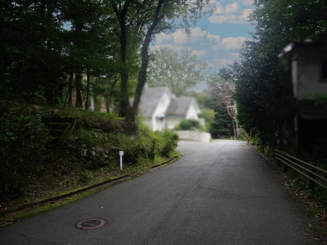 エンゼルフォレスト赤沢望洋台⑤の前面道路含む現地写真