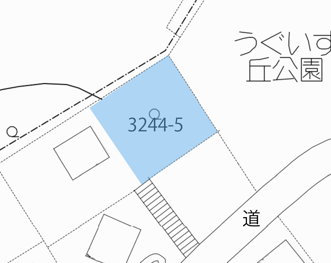 宇佐美みのりの村別荘地④の土地図