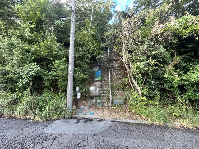 宇佐美みのりの村別荘地④の前面道路含む現地写真