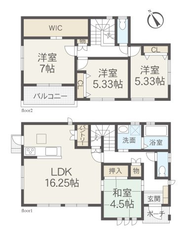 【間取り】 | 新築一戸建て「南足柄市狩野」