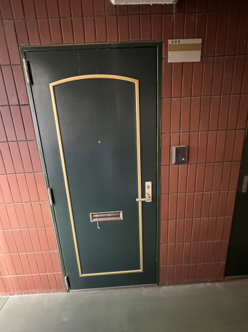 ふじマンションの玄関