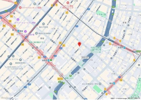 銀座スカイビルの地図