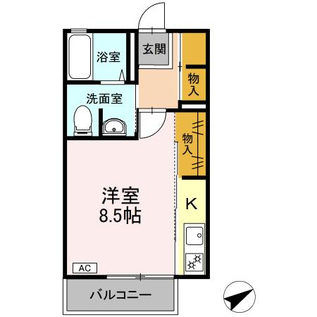 プランタンFUMIの間取り