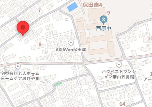 よかタウン／東区保田窪４丁目２期／２号棟の地図