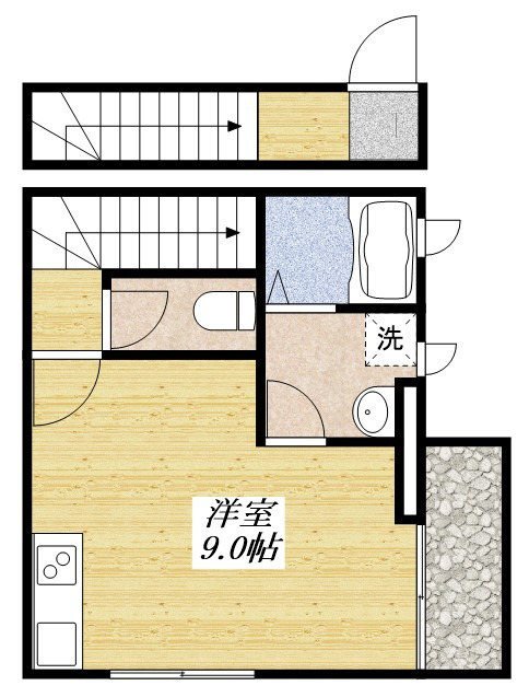 ルピナス・Kの間取り