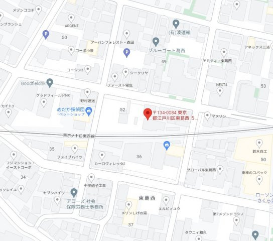 プルミエ葛西の地図