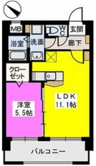 【間取り】 | ウエストビレッジ大橋