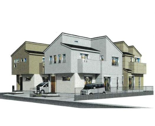 南区相模台7丁目新築戸建て　3号棟の外観|外観パース「南区相模台7丁目新築戸建て」