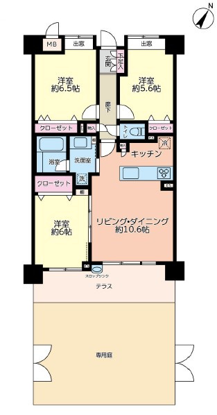 サングレイス国府津Seaの間取り