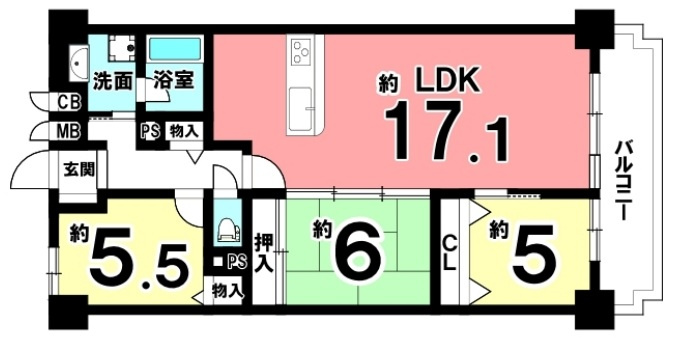香里ヶ丘グランドハイツの間取り|間取り図はいかがですか？ご希望を叶える間取りですか？リビングの広さは？水回りの位置は？カウンターキッチン？など色々な情報が集約されています。弊社ではリフォームなどのご相談も承っております。