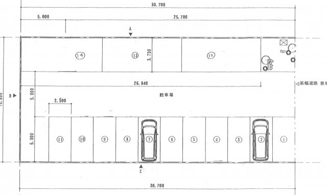 【間取り】 | 大堀氏駐車場（錦町）