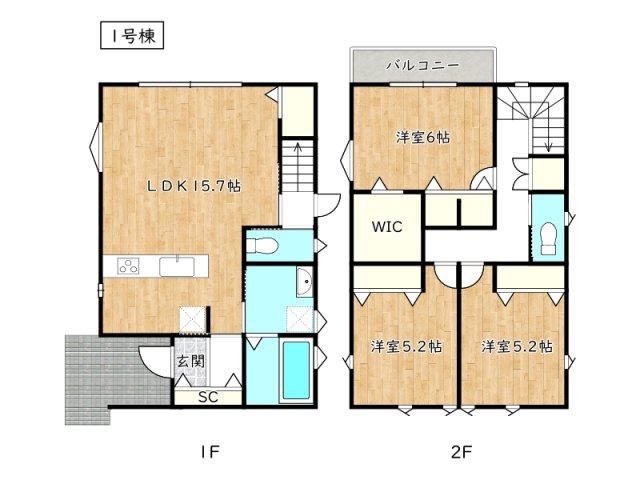 【間取り】 | グリーンヒルズ西今宿／全2棟