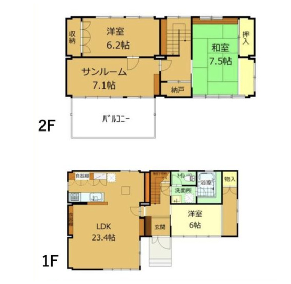 【間取り】 | 前橋市北代田町　中古住宅 | 実際にご見学頂くと、周辺の生活環境やコンセントの位置、収納の広さなどがご理解頂けます。お気軽に内覧予約をしてください！