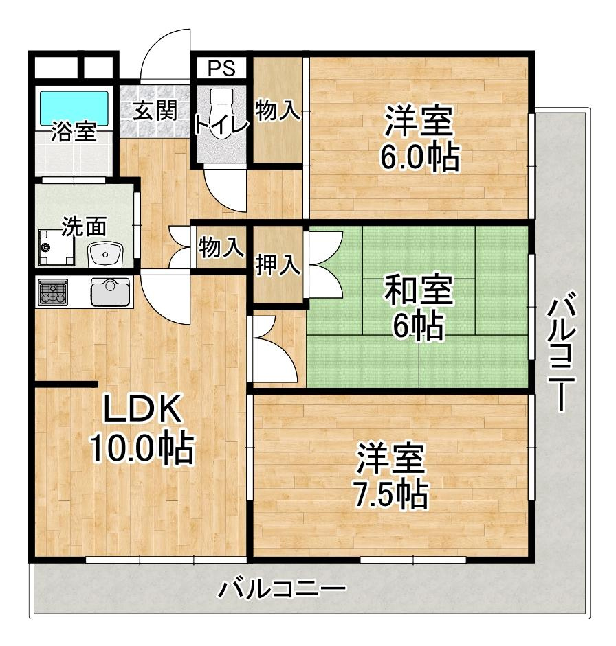レジデンスエイトの間取り