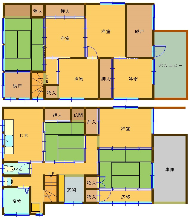 K様一戸建ての間取り