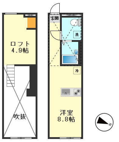 Belle Sweet 江戸川の間取り