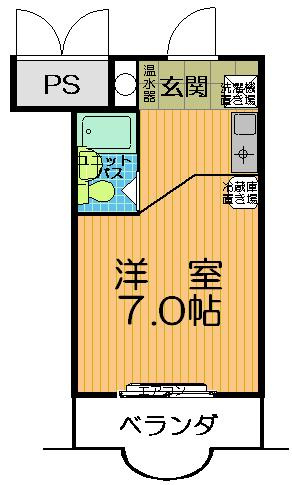【間取り】 | ハイツオリエント | （偶数号室は反転）