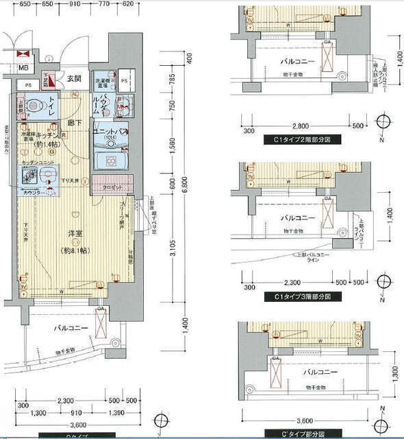 プレサンス泉アーバンゲートの間取り