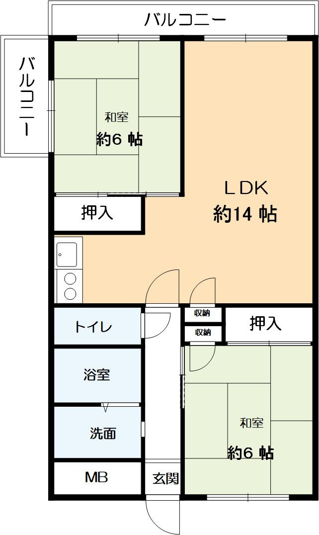 ジークレフ御影台A棟の間取り