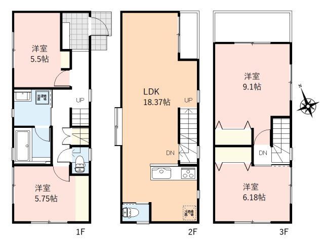 富士見市鶴瀬東２丁目の中古一戸建の間取り|鶴瀬駅徒歩9分の好立地！
周辺に商業施設充実で暮らしやすい環境です。

資料請求やご見学などお気軽にお問い合わせください。