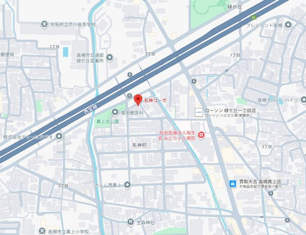 名神コーポの地図