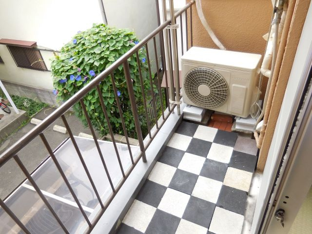 名神コーポのバルコニー