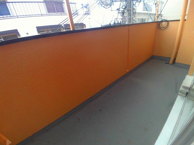 明神マンション２号のバルコニー