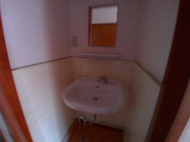 明神マンション２号の洗面所