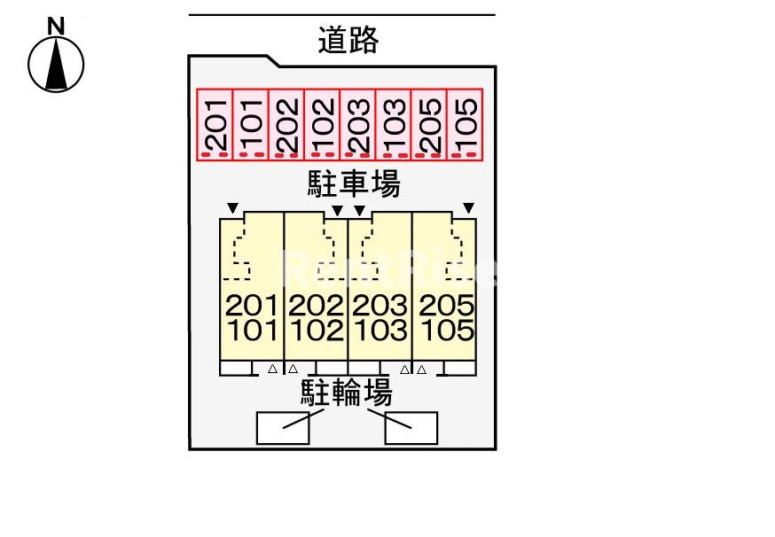 メゾンクラウンの駐車場|駐車場