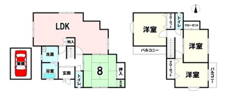 【間取り】 | 大和郡山市矢田町【リフォーム済】