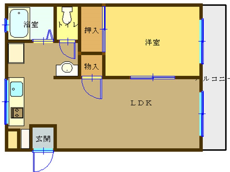 コーポわかばの間取り
