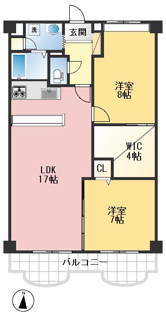 千里ロイヤルマンションの間取り