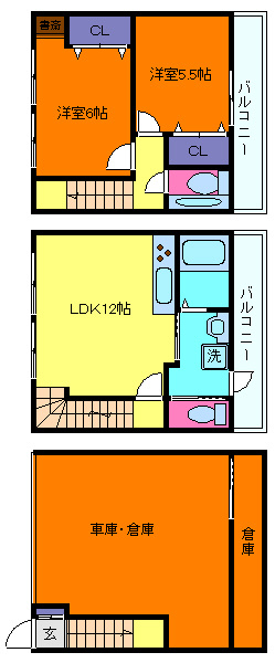 灘区中原通５丁目３－１６の間取り