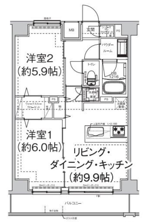 Ｌ－Ｆｏｒｔｅ ＨＩＧＡＳＨＩ ＮＩＰＰＯＲＩの間取り