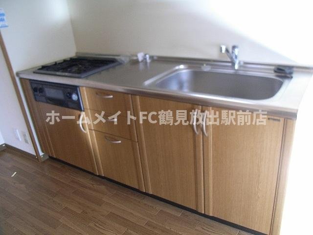 大阪市鶴見区緑２丁目の賃貸マンションのキッチン