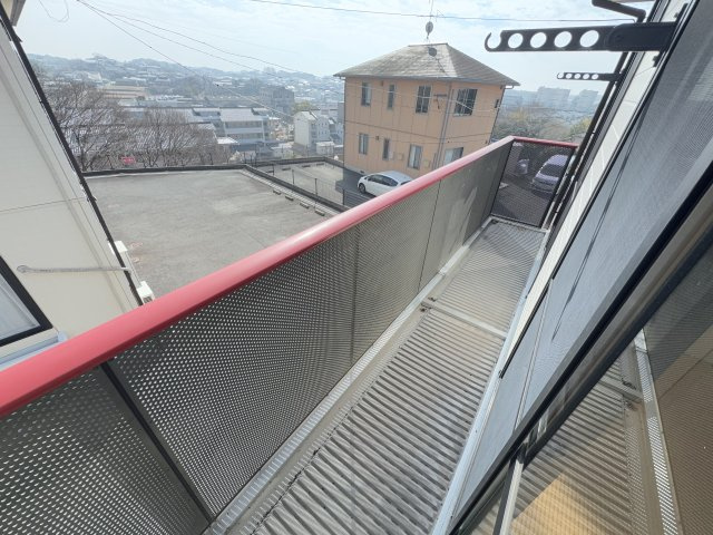 グランドヒルズAのバルコニー