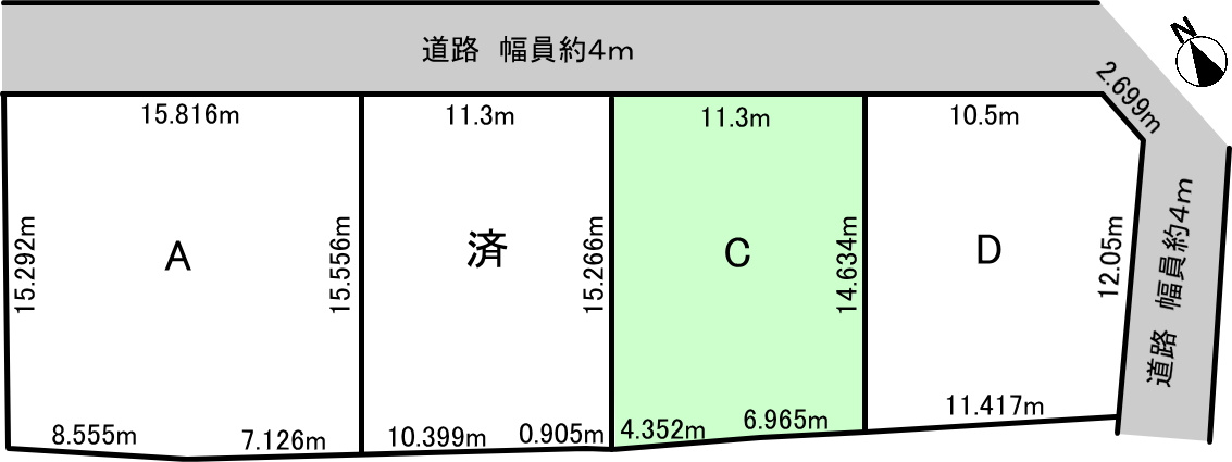 碧南市荒子町２丁目の区画図