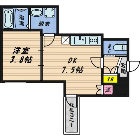 【間取り】 | パシフィック千林　仲介手数料無料