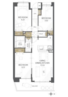 【間取り】コスモ浦和ガーデンフォルム 
