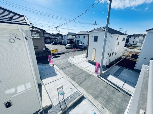 三郷市彦野新築戸建【彦成小学校：6分】の展望|バルコニーより道路側眺望