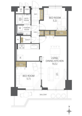 【間取り】ヴェルドミール支倉 